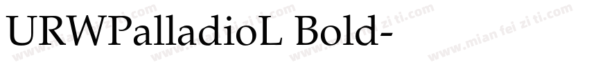 URWPalladioL Bold字体转换